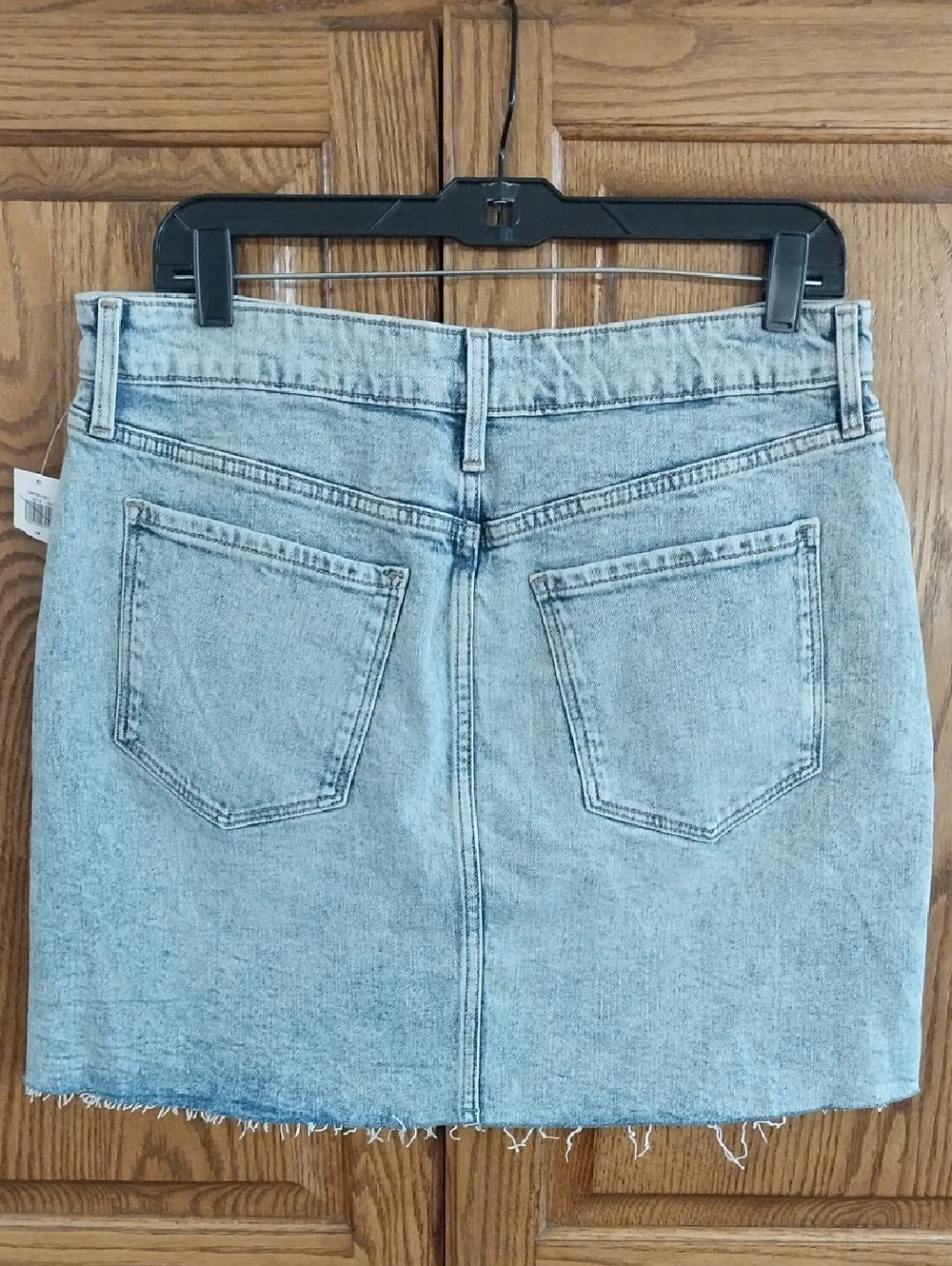Old Navy NWT High-Rise Secret Slim Denim Skirt Women's Size 12 Light Denim Wash